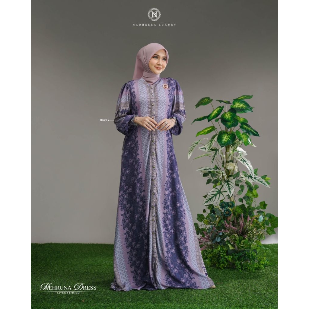 MEHRUNA DRESS||DRESS RAYON PREMIUM||NADHEERA LUXURY