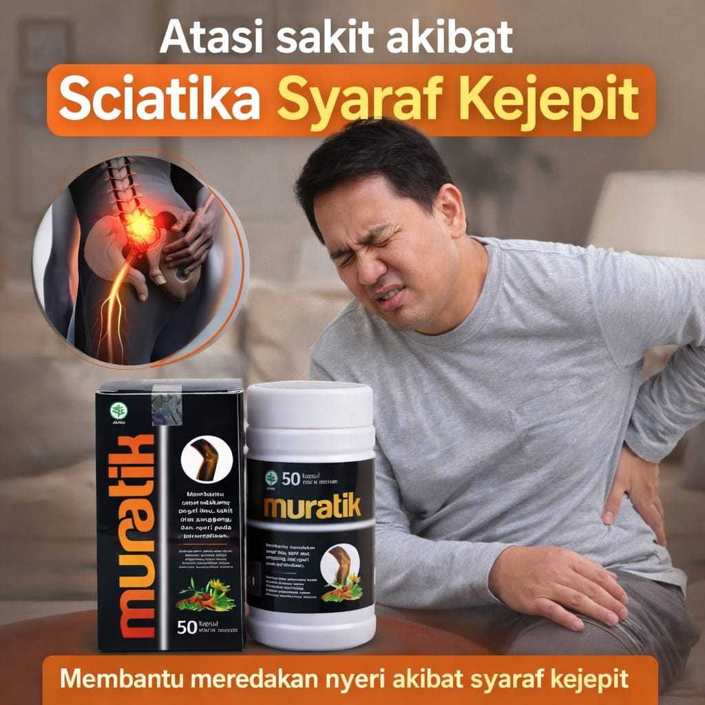 Obat Herbal Sakit Pinggang Paling Ampuh Saraf Kejepit Hnp Lbp Sciatica Lumpuh Naturafit Muratik