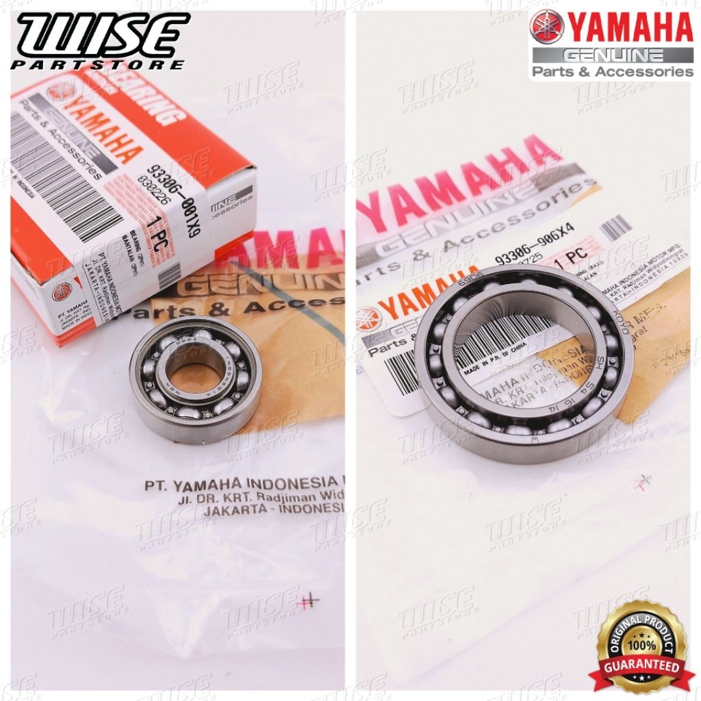 BEARING NOKEN AS KECIL KANAN BESAR KIRI NMAX AEROX LEXI MX VIXION M3 ORI YGP ORIGINAL YAMAHA LAHER 6