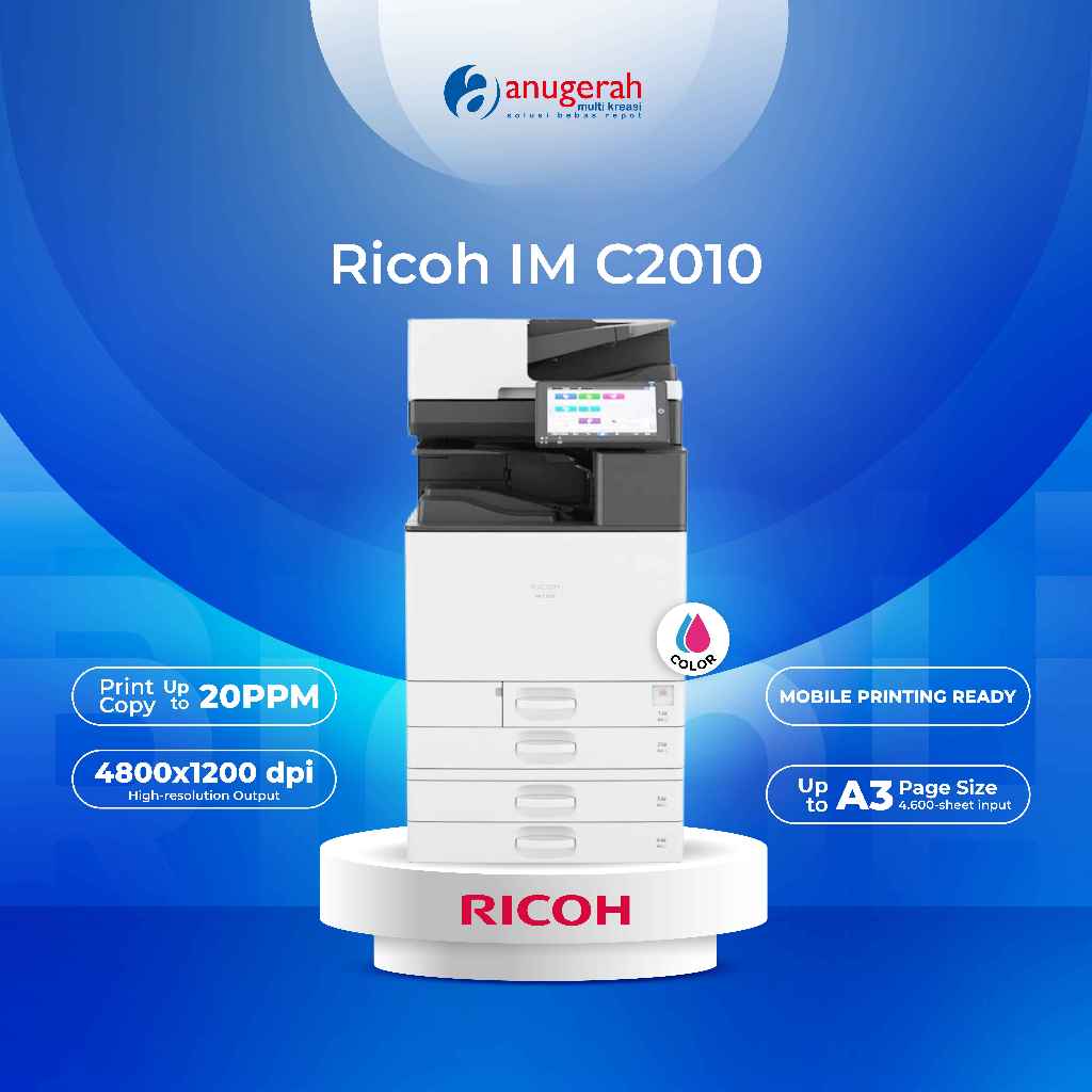 SEWA Mesin Fotocopy Ricoh IM C2010 | Mesin Standing Ricoh IM C2010 Color