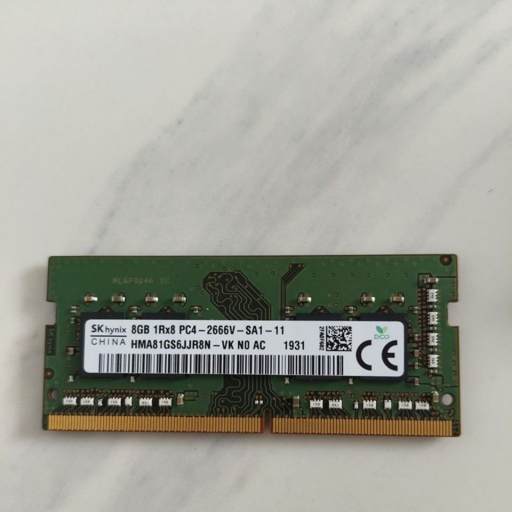 RAM LAPTOP SODIMM DDR4 8GB PC 2666 SK hynix