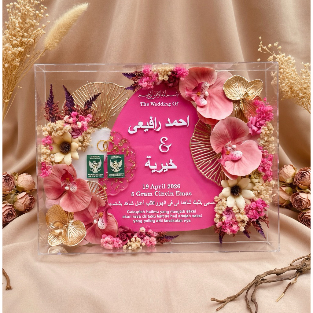 MAHAR AKRILIK ACRYLIC PERNIKAHAN BOX ACRYLIC MAHAR RESIN