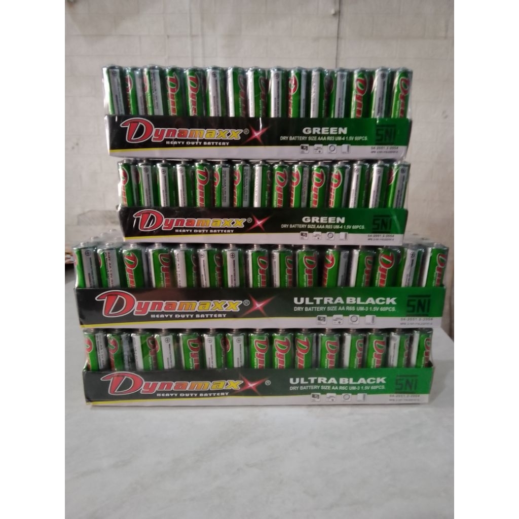 Baterai Dynamaxx AA & AAA Perbok 60pcs