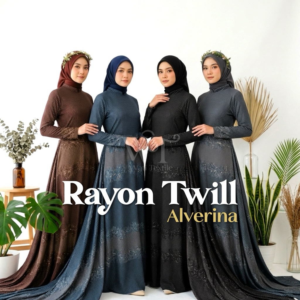 Kain Rayon Twill Motif Premium By Wati Textile