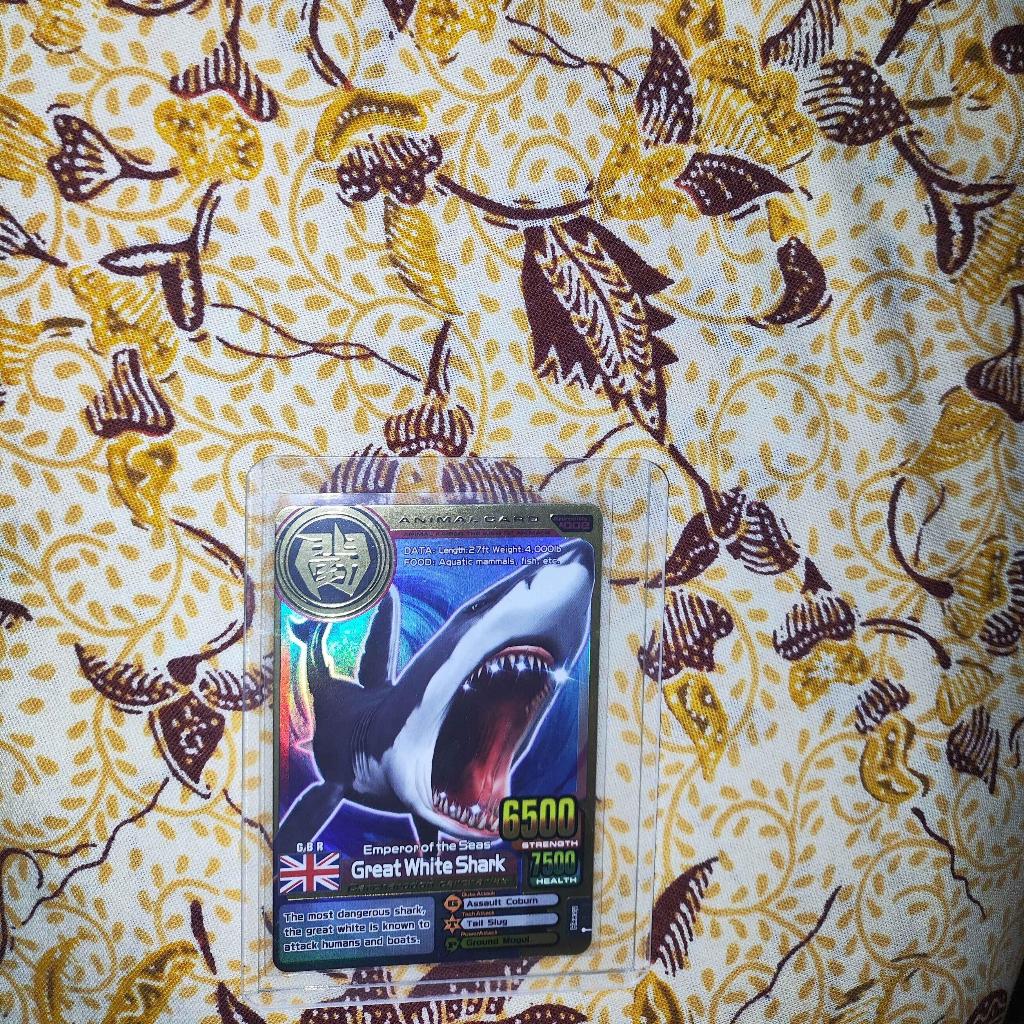 Kartu Animal Kaiser Plus+ Gold Great White Shark with Sleeve