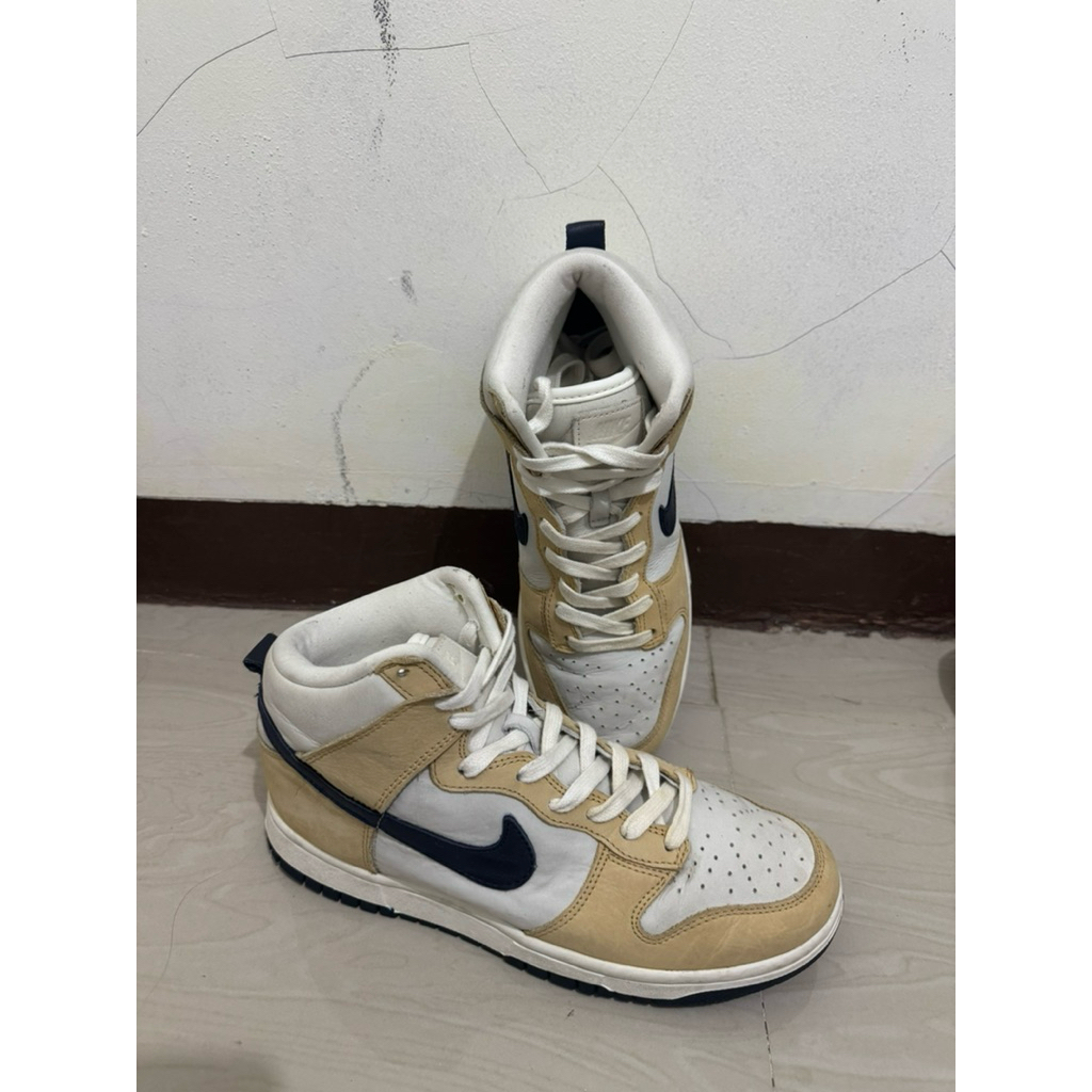 Sepatu Dewasa Nike Dunk High Premium Sesame Shoes Original DX2044 101 Size 37.5 Insole 25cm Preloved