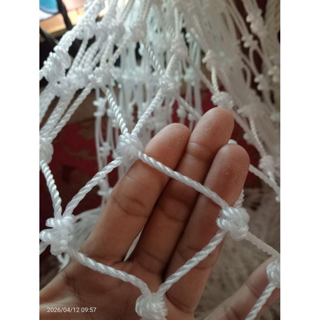 JaringDindingLapanganMiniSocer&JaringDindingLapanganFutsal Tambang3mmLobang Jaring5cmx5cm