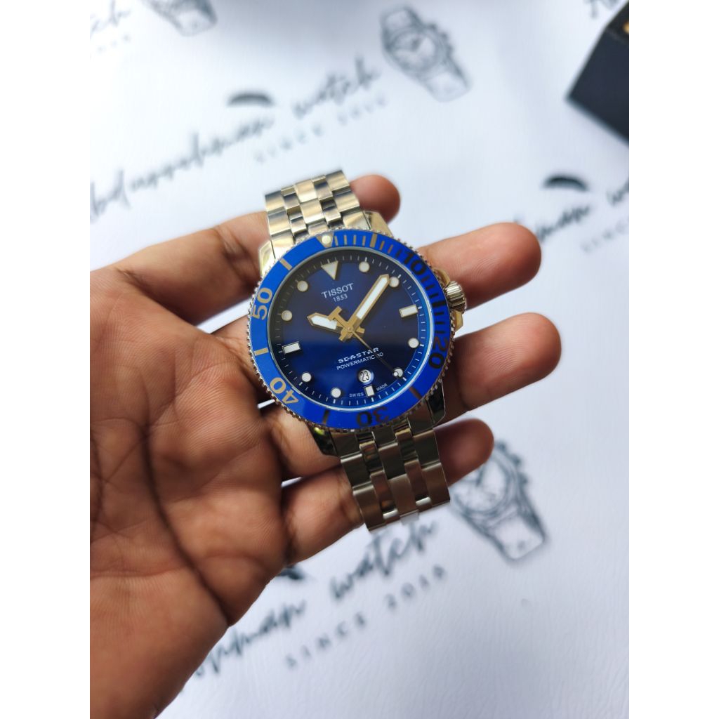 Tissot Seastar 1000 diver automatic blue powermatic 80 fullset