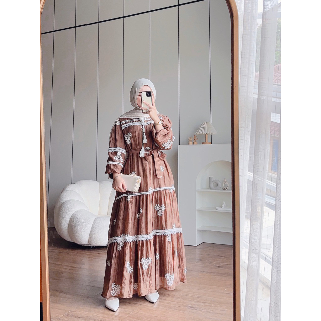 CANDY LADY Viorena Maxi / Gamis Wanita Terbaru Dress Premium Bestseller