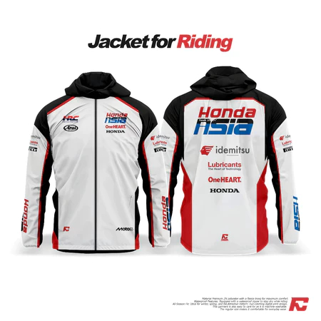Jaket Motor Waterproof Livery Veda ega Pratama Moto3 Full Printing Bahan Parasut