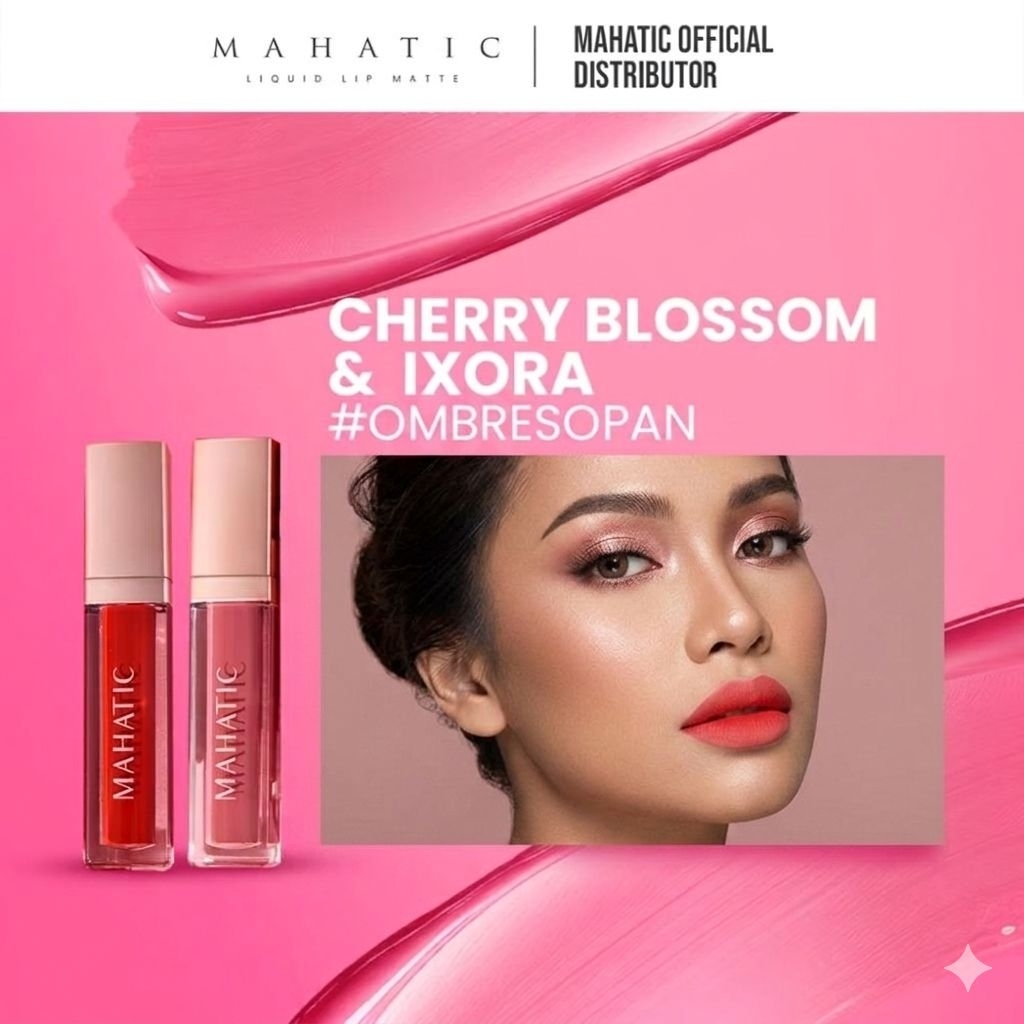 MAHATIC Lipmatte Nude Ombre Lipcream tahan hingga 12 jam
