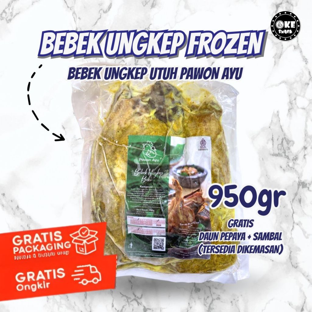 Bebek Ungkep Frozen Beku Pawon Ayu Bebek Ungkep Frozen Utuh