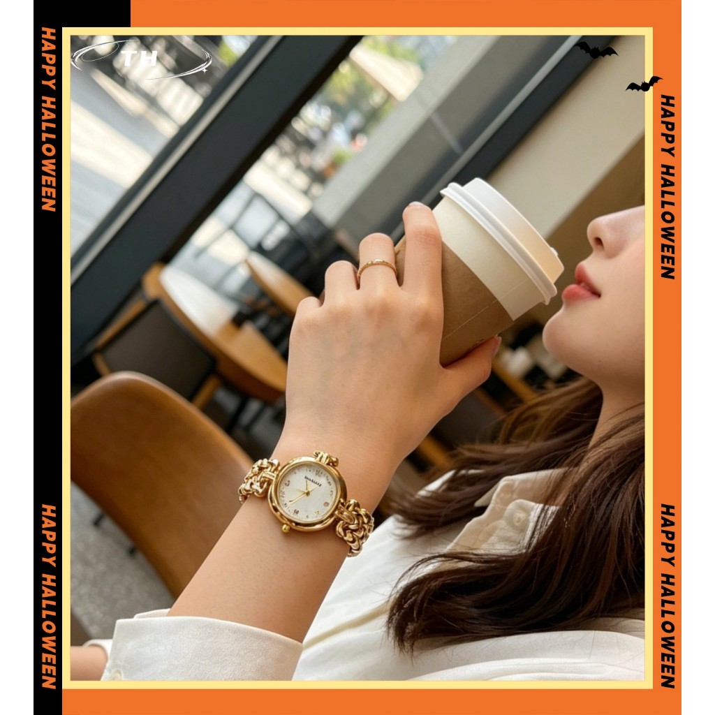 Jam Tangan Wanita Emas 2026 Model Baru Klasik Mewah Kecil Aliran Asli Quartz Kantor Mahasiswa