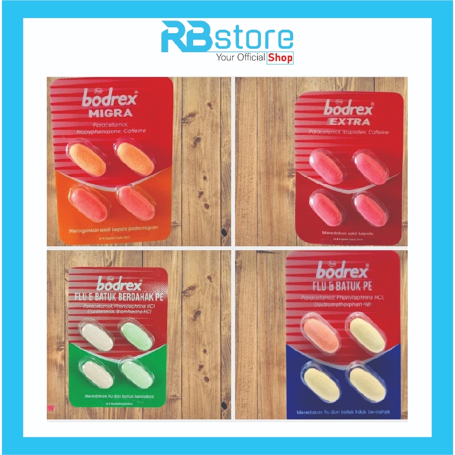 BODREX MIGRA - BODREX EXTRA - BODREX FLU BATUK ORIGINAL