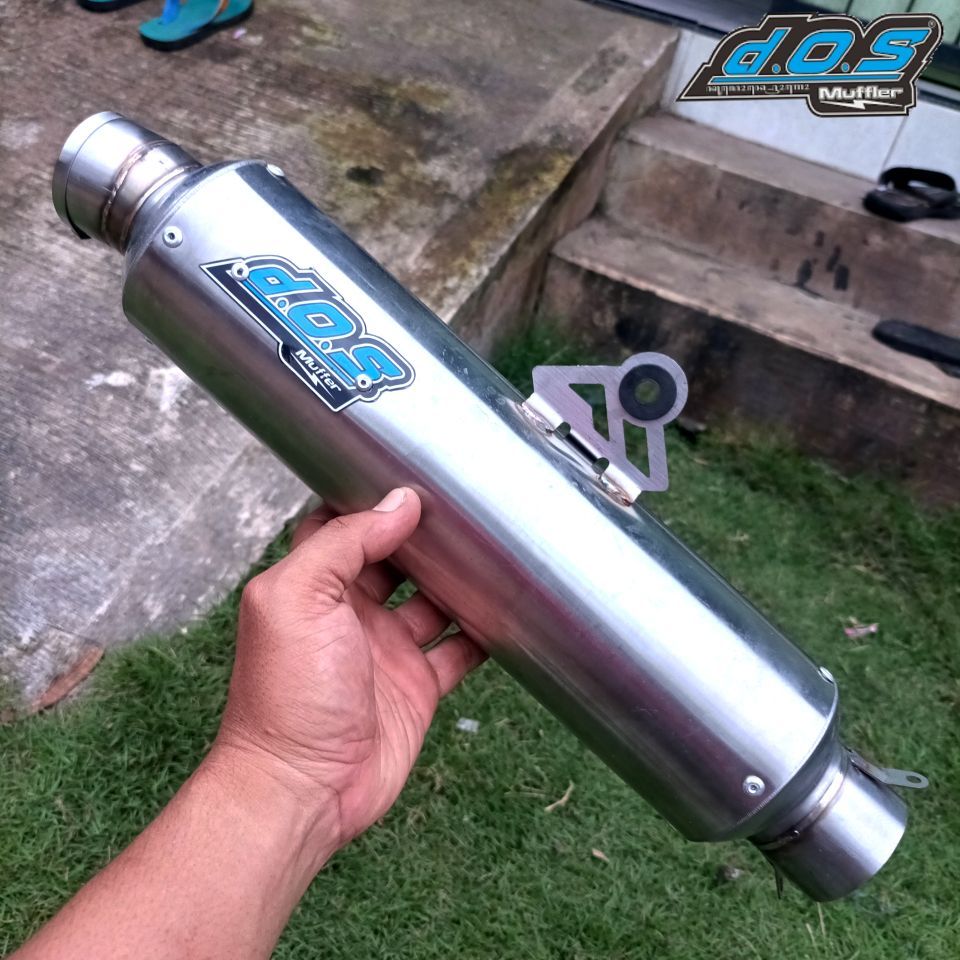 Slincer DOS gp5 5 bulat jenong bass ulem saringan full knalpot racing gl mp cb tiger vixion satria f