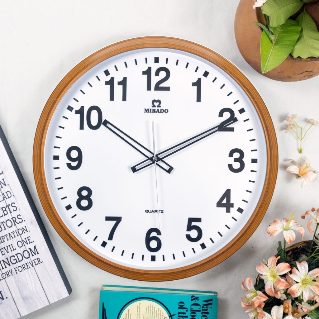 Jam dinding mirado MQ 8878 Besar Murah Elegan
