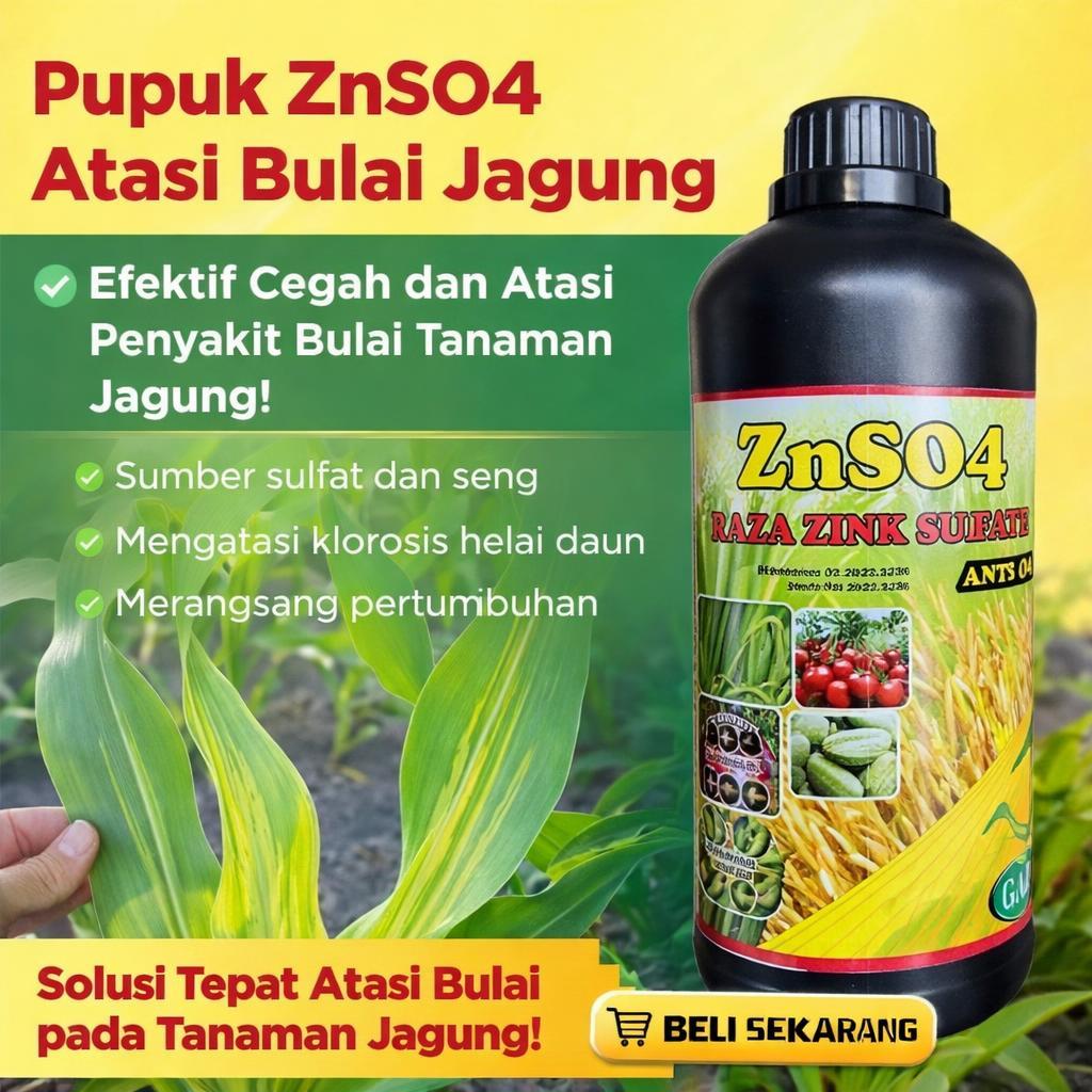 Pupuk Cair Jagung Anti Bulai 500ml Obat Jamur Daun Jagung Kuning Putih Ampuh Nutrisi Lengkap Booster