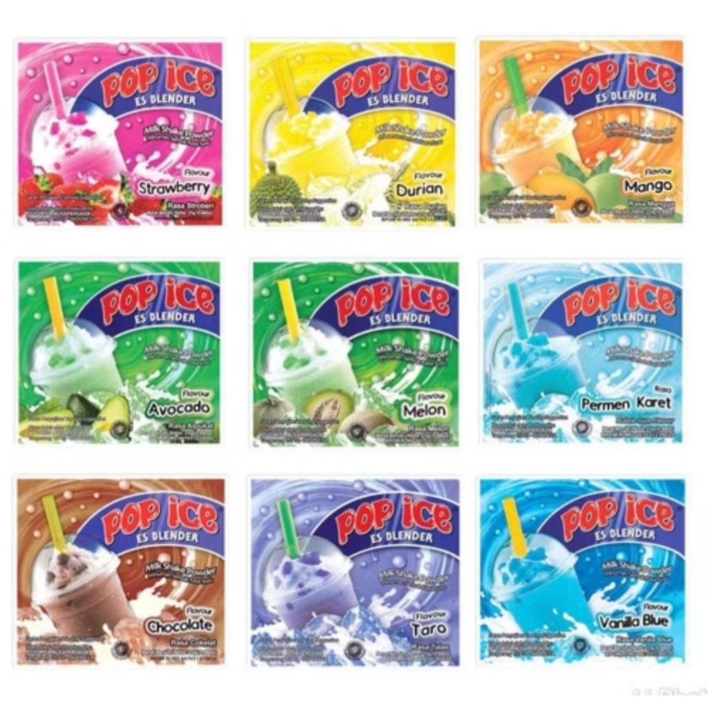 POP ICE TERSEDIA ANEKA RASA 1 RENCENG ISI 10