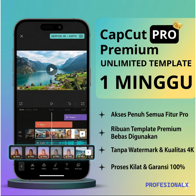 [1minggu] Capcut Edit Template Viral TikTok | Akses Premium Full Garansi