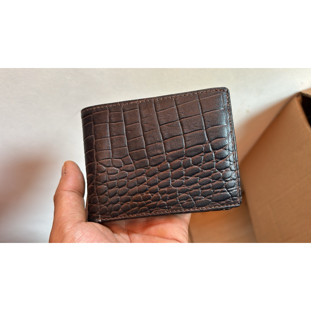 DOMPET PRIA KULIT BUAYA ASLI - Hitam