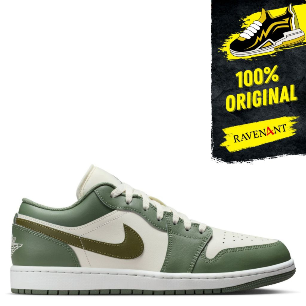 NIKE Air Jordan 1 Low Vintage Lichen ORIGINAL - Sepatu Sneakers Pria