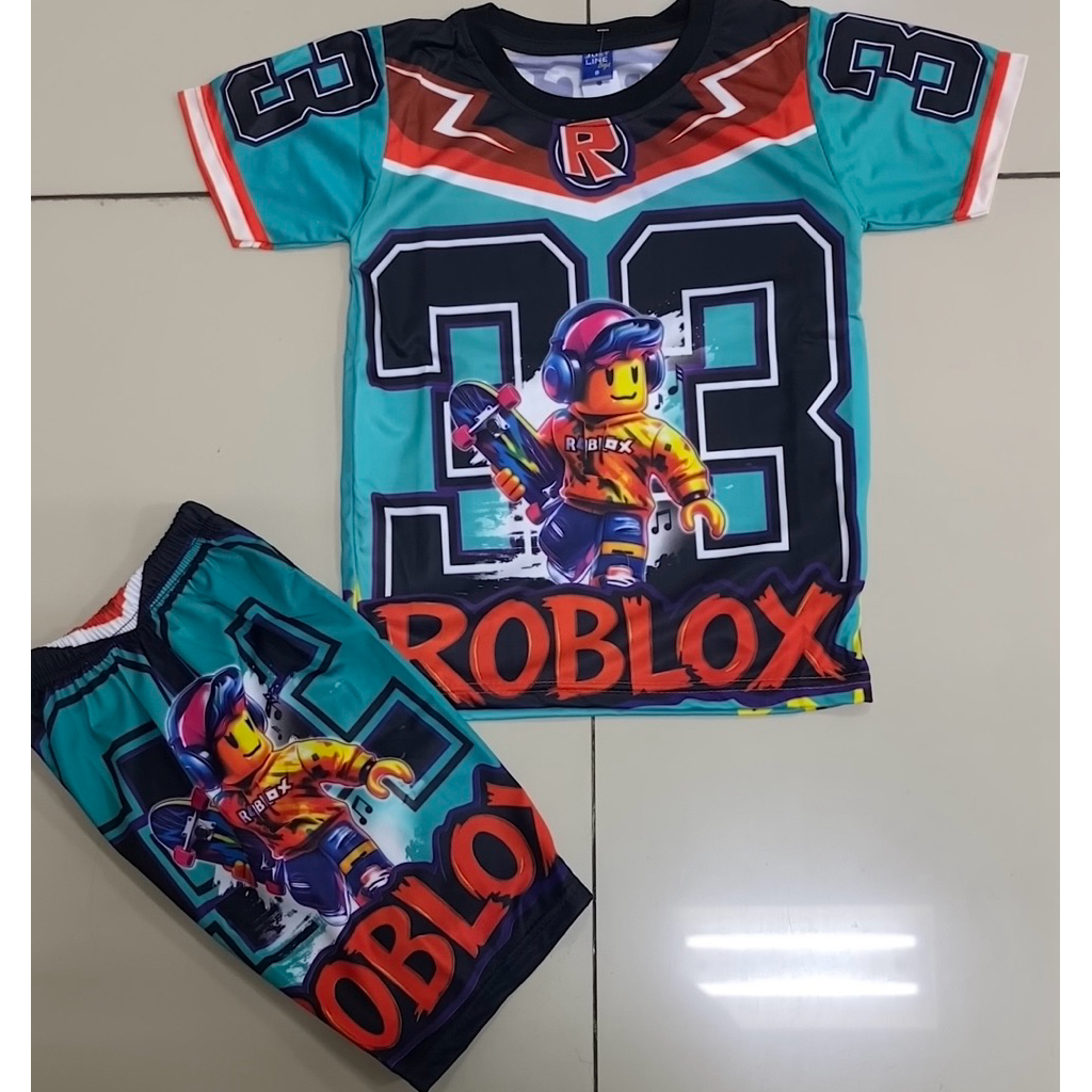 Jersey ROBLOX anak anak Baju ROBLOX anak anak setelan ROBLOX