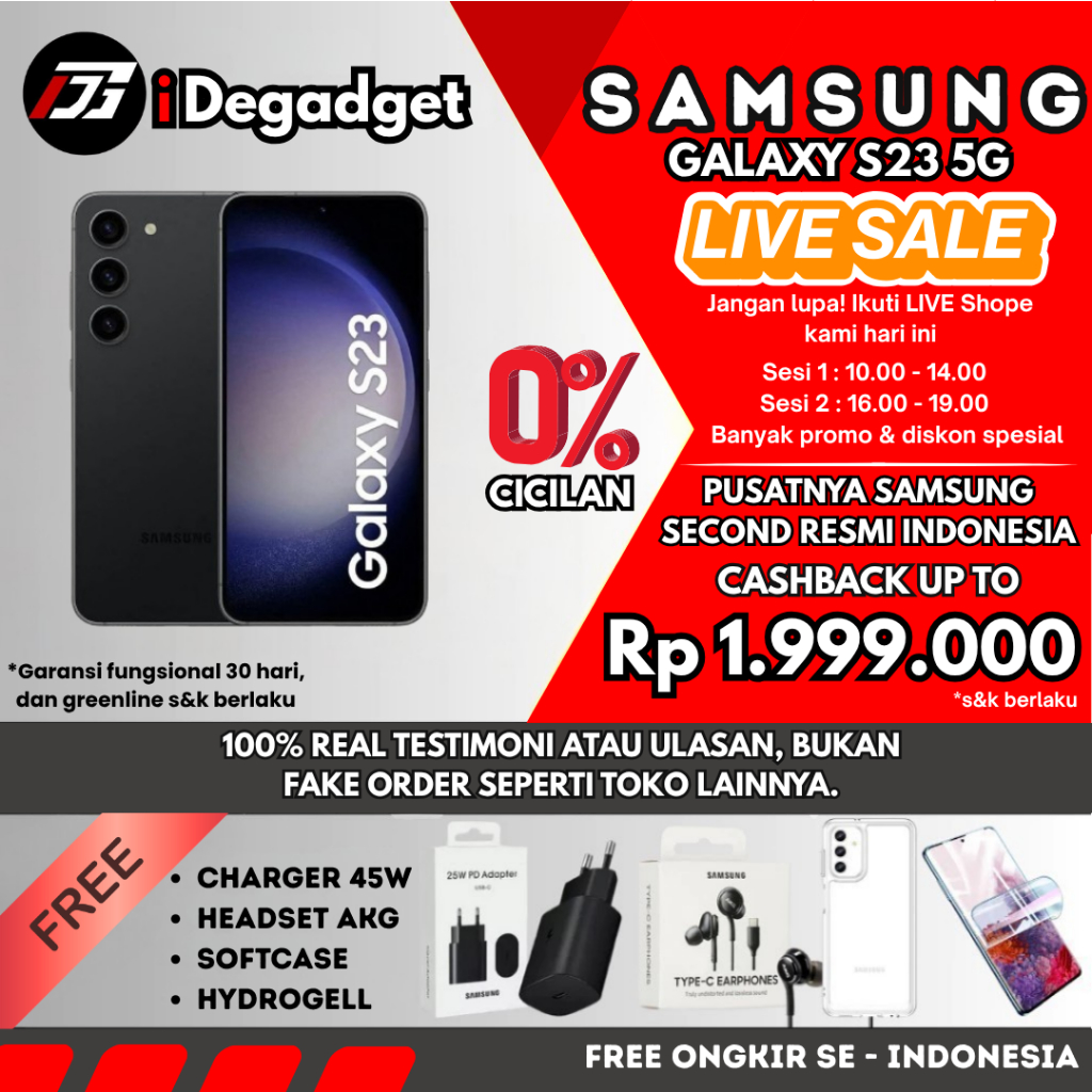 Samsung Galaxy S23 5G & S22 5G 8/256GB 128GB SEIN Second Fullset Original