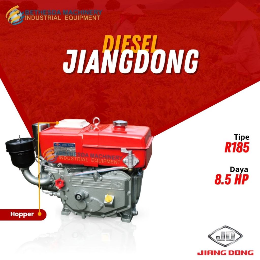 Diesel Penggerak Jiangdong 8.5 PK / Mesin Diesel Solar 8.5 HP R185 Hopper
