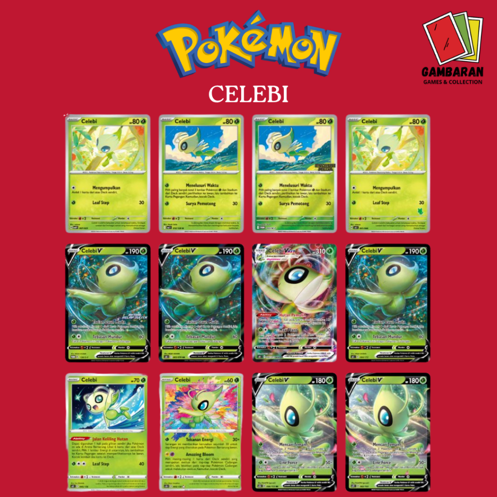 Celebi MAaf MA1 Kartu Pokemon Indonesia TCG