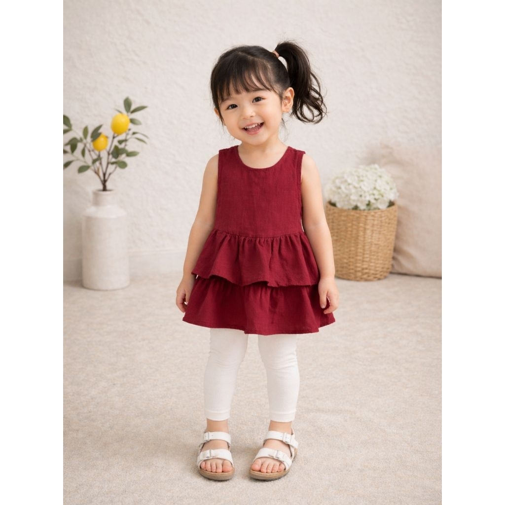 Jasmin atasan anak perempuan | baju anak perempuan usia 1- 6 tahun