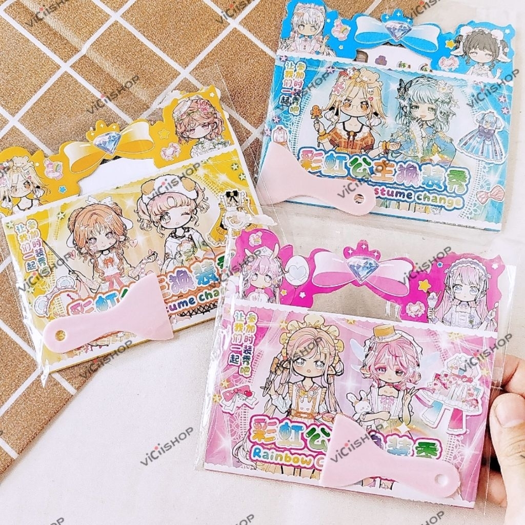 Mainan Stiker Tempel Baju Girl Dan Stiker Kuku | Mainan Anak Perempuan