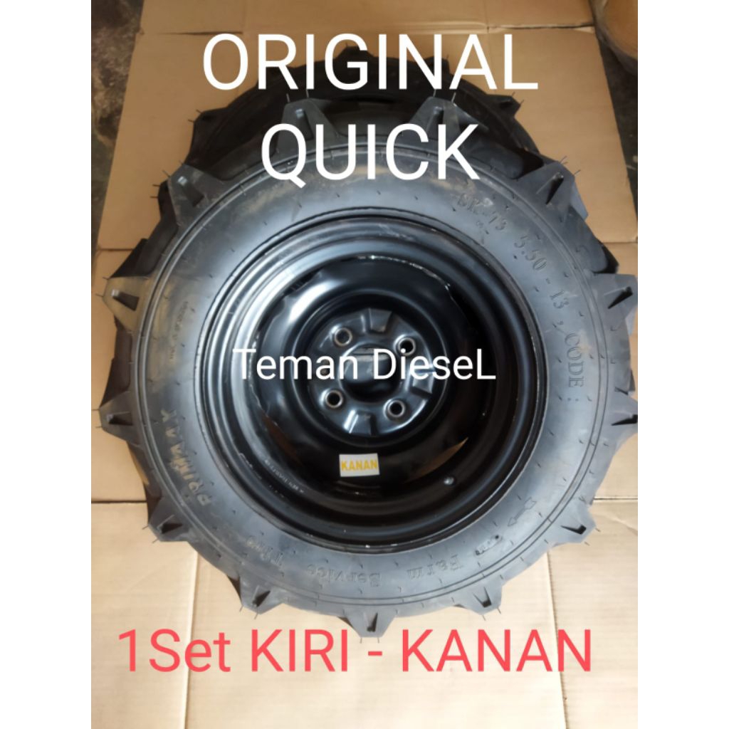 G1000 Boxer Roda Ban Karet Traktor Quick R13 Original Quick