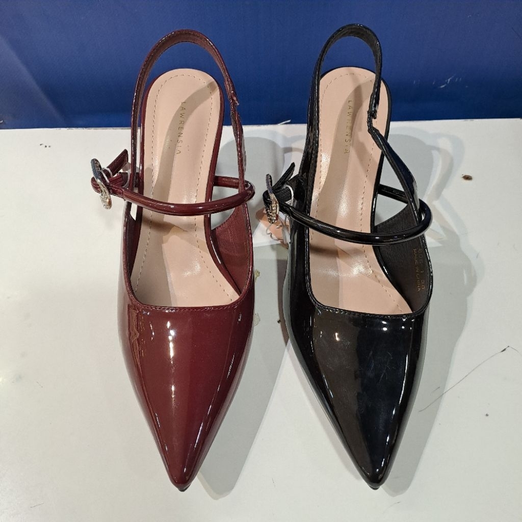 sepatu sandal wanita lawrensia hak 6 cm