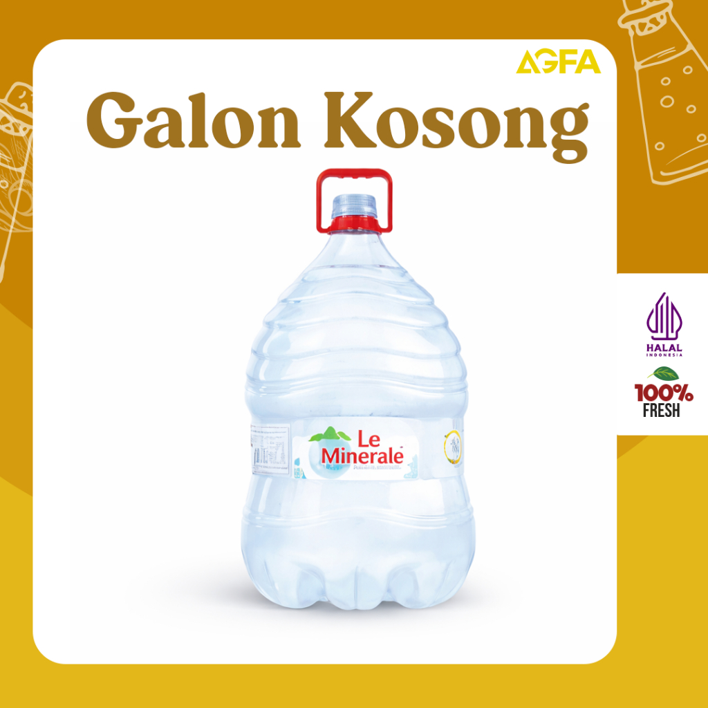Galon Le Minerale 15L (kosong) / Galon Le Minerale 5L Kosong / Jual Galon Kosong Sidoarjo / Jual Gal