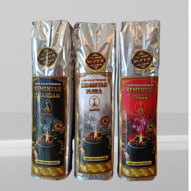 Dupa Genta Premium 1kg Dupa Herbal Aromaterapi menyala 2 jam Produksi Mertha Dewa