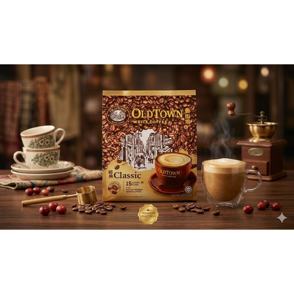 OldTown White Coffee Classic Original Malaysia 15Sticks x 32Gram