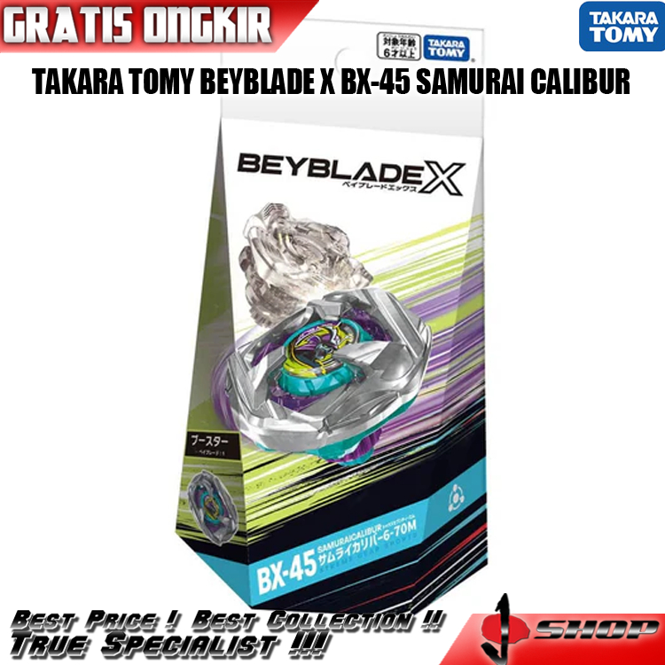 TAKARA TOMY BEYBLADE X BX-45 SAMURAI CALIBUR