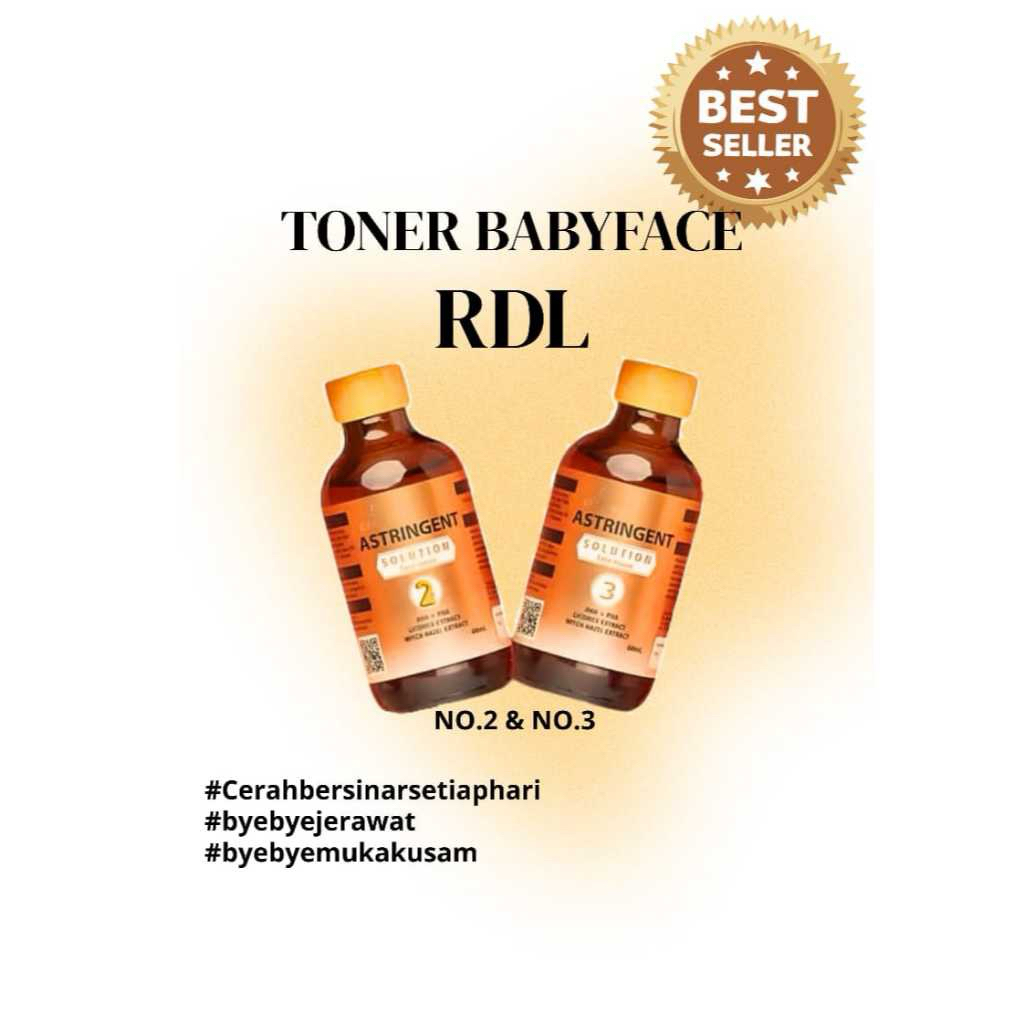 (COD) TONER RDL 2 & 3 ORIGINAL 100% menghilangkan jerawat  dan flek
