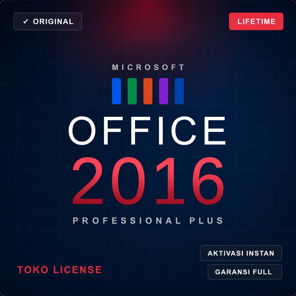 Lisensi Microsoft Office 2016 Professional Plus Original Lifetime Key Aktivasi Online Word Excel Pow