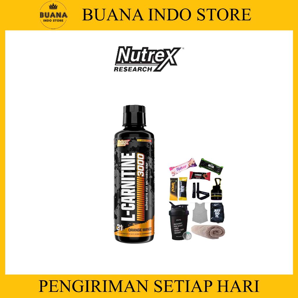 NUTREX L-Carnitine 3000mg - Suplemen Fat Burner Liquid Carnitine 465ml