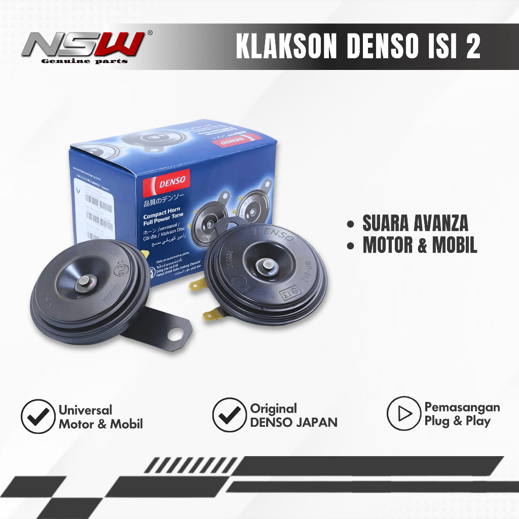 KLAKSON DENSO COMPACT DISC | KLAKSON MOBIL AVANZA | KLAKSON DENSO KEONG MOTOR & MOBIL 12VOLT 24VOLT