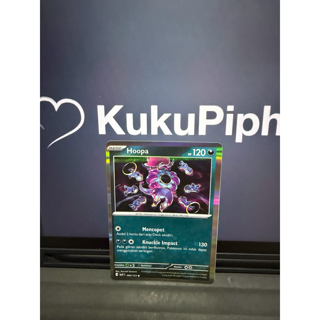 Kartu Pokemon Hoopa 080/123 R MA4