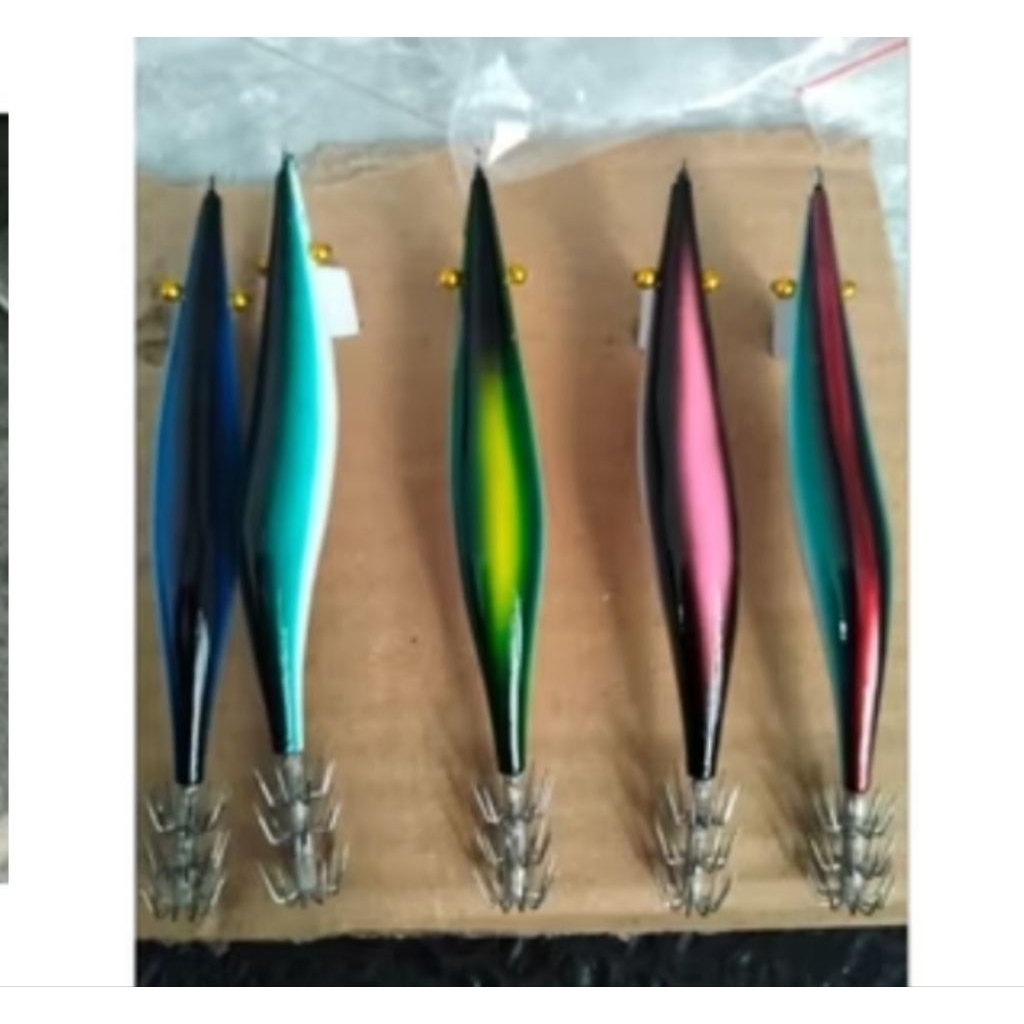 Egi / Udang-udangan / Squid jig Bahan Kayu