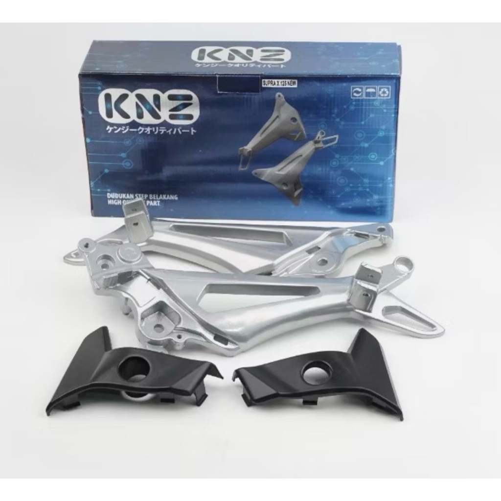 Alumunium Step Belakang Supra X 125 New Double Disk KNZ (K41 ) foot step supra x 125 new cakram gund