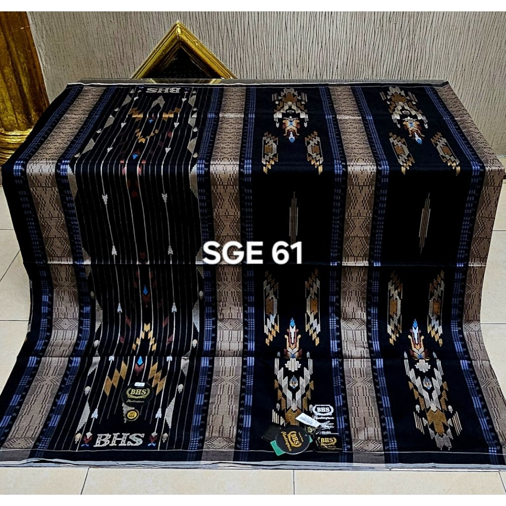 SARUNG BHS SGE MASTERPIECE GOLD DAN SINGNATURE FULL SONGKET TIMBUL BAHAN SUTRA / SARUNG BERKUALITAS