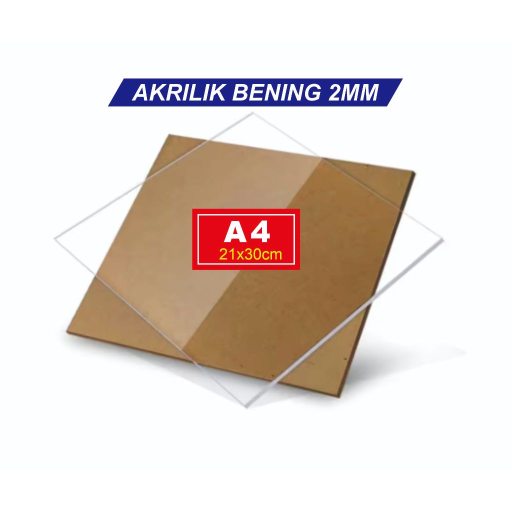 Lembaran Akrilik A4 2mm / Acrylic Sheet Clear / Akrilik Warna