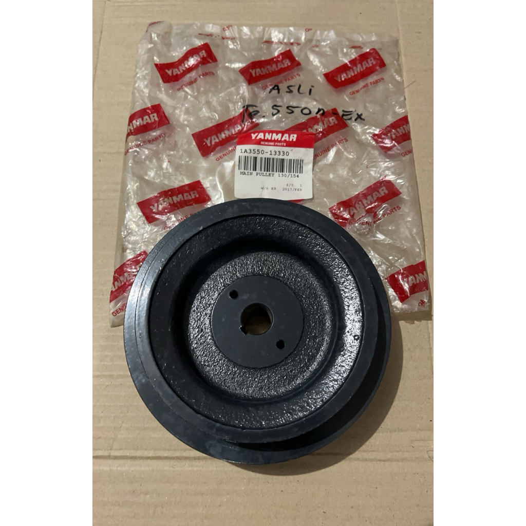 Main Pulley ORI lubang 15cm diameter lingkaran luar 15,4cm Yanmar Cultivator TE550N - EX