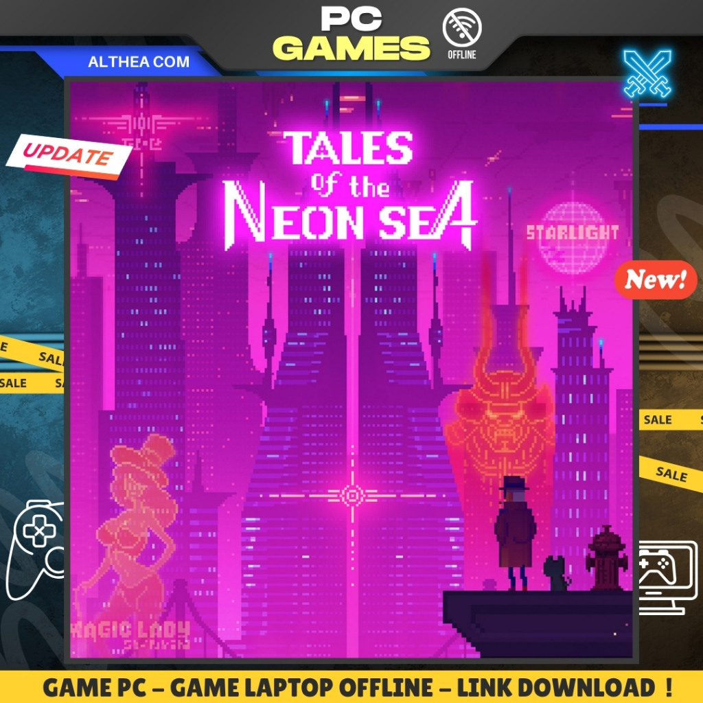 TALES OF THE NEON SEA - ADVENTURE - PUZZLE - CYBERPUNK - GAME PC / LAPTOP - OFFLINE