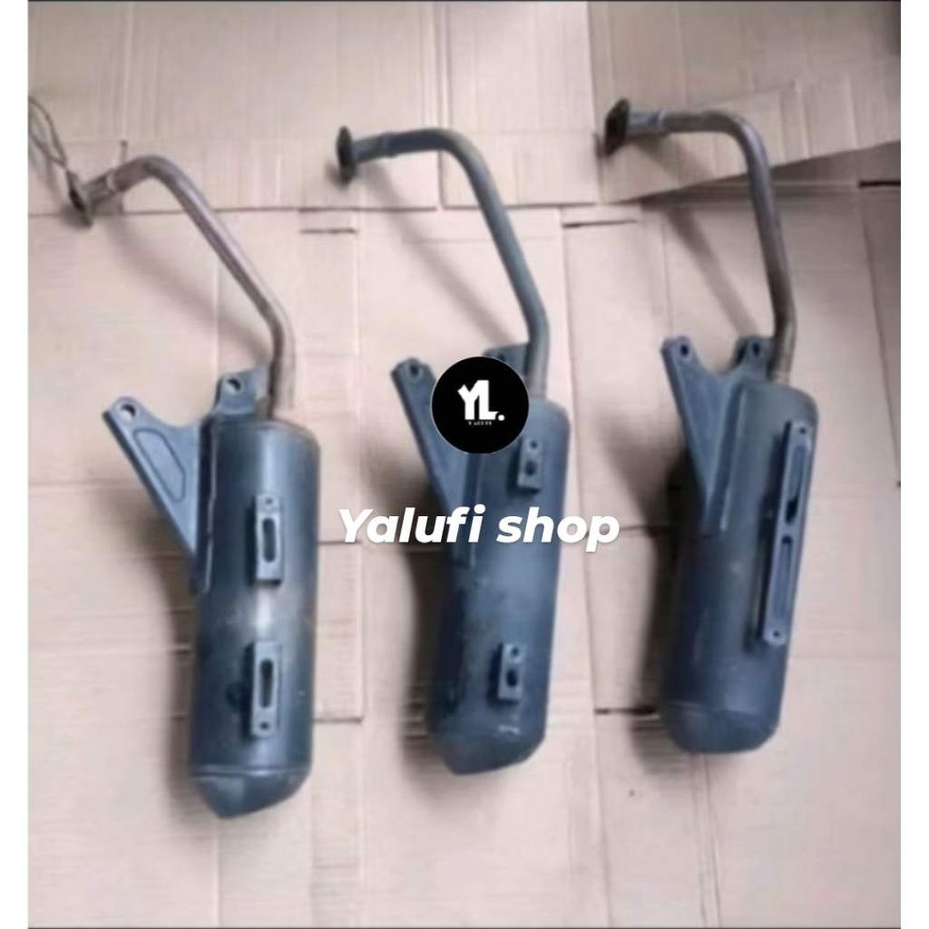 Knalpot Beat Karbu FI Spacy Scoopy set leheran knalpot Original ORI SECOND Lepasan copotan utuh STD 