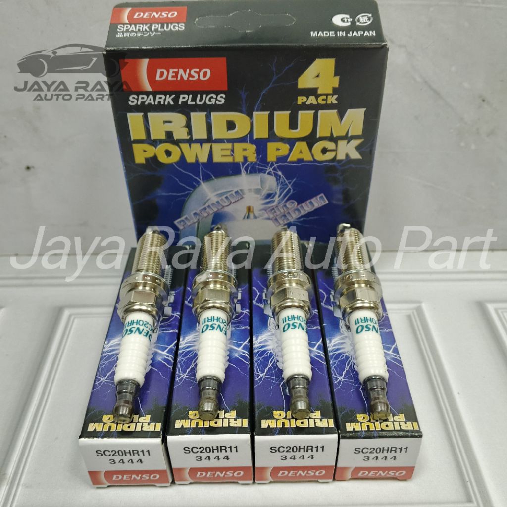 Spark Plug Iridium / Busi Iridium Denso Power Livina Ayla Evalia Nav1 JuKe Original 1SET 4PC
